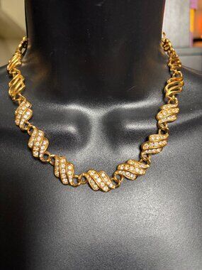 Napier Gold Crystal Necklace
